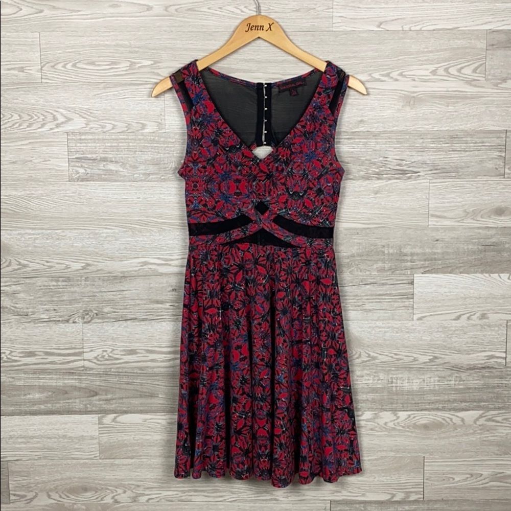 Material Girl Mesh Back Dress